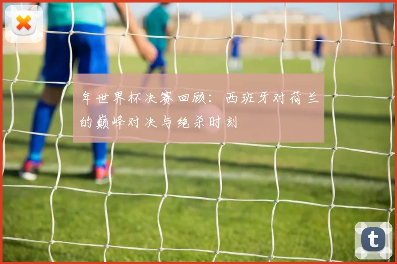 年世界杯决赛回顾:西班牙对荷兰的巅峰对决与绝杀时刻